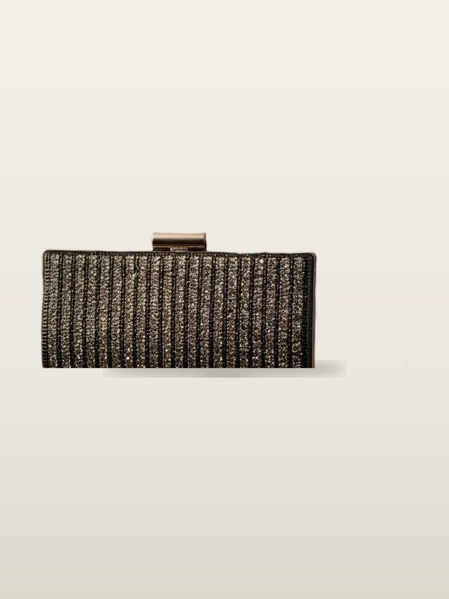 Black Beaded Clutch