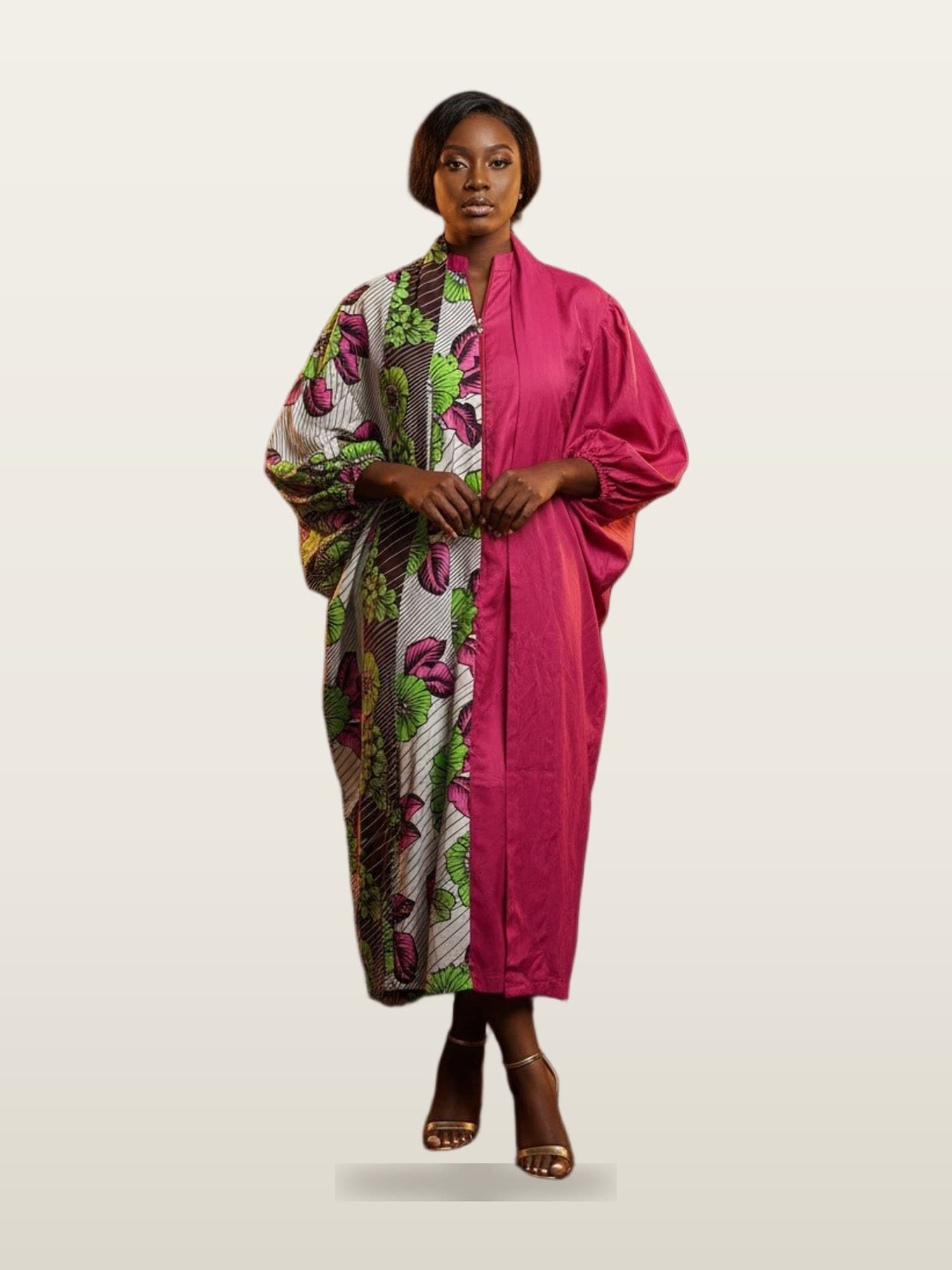 Pink Print Kaftan