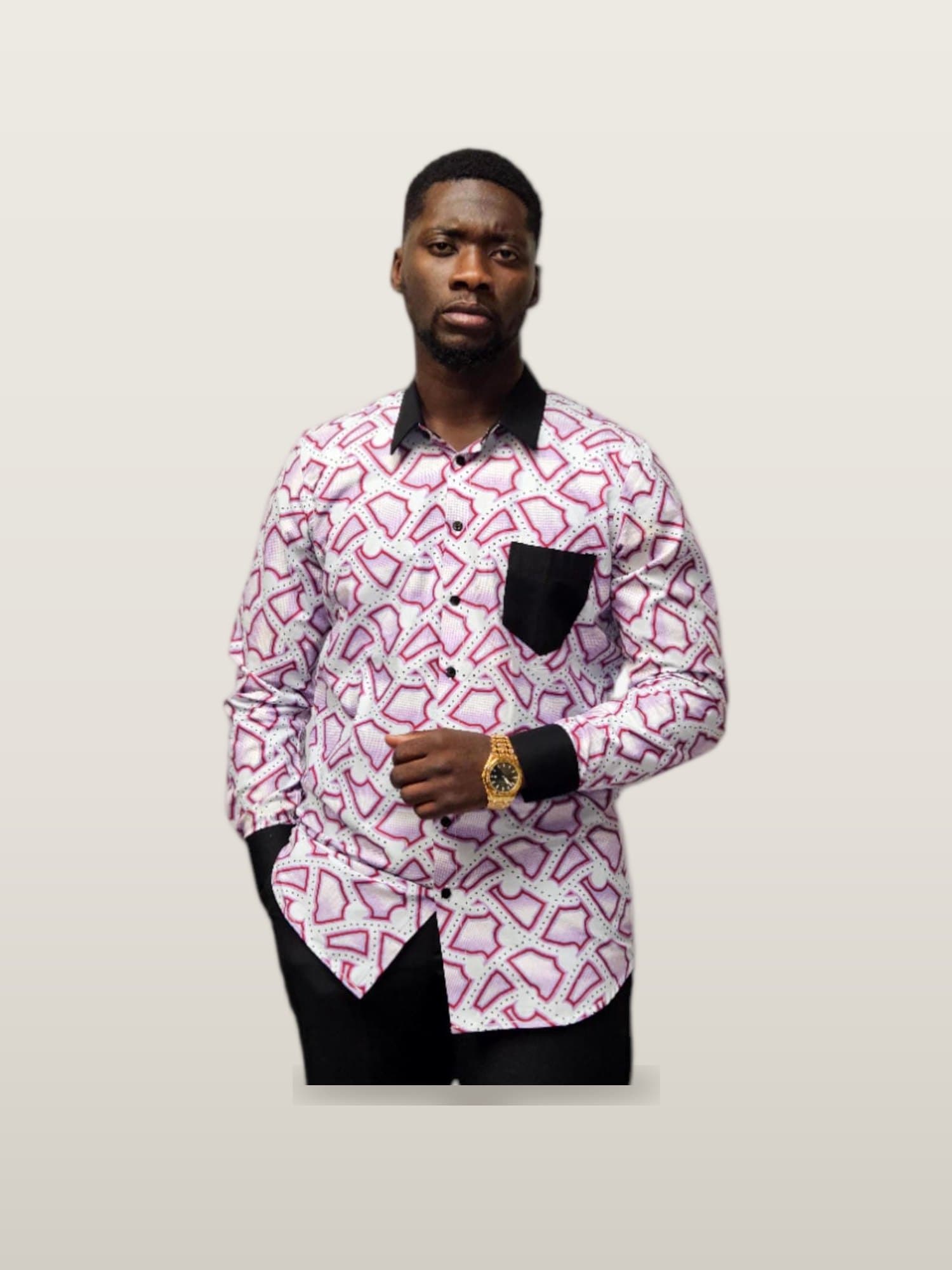 Men's Ankara Print Shirt