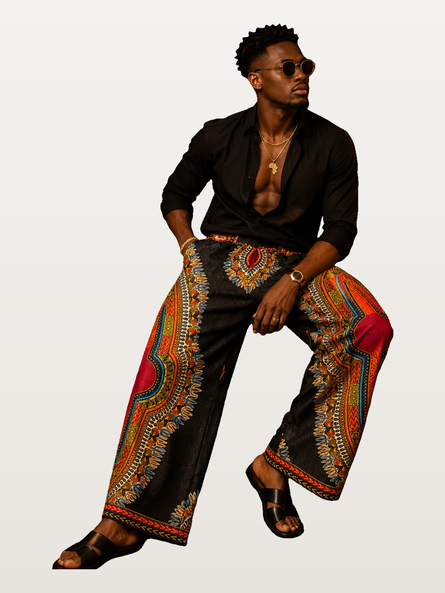 Ankara Panel Trousers Set